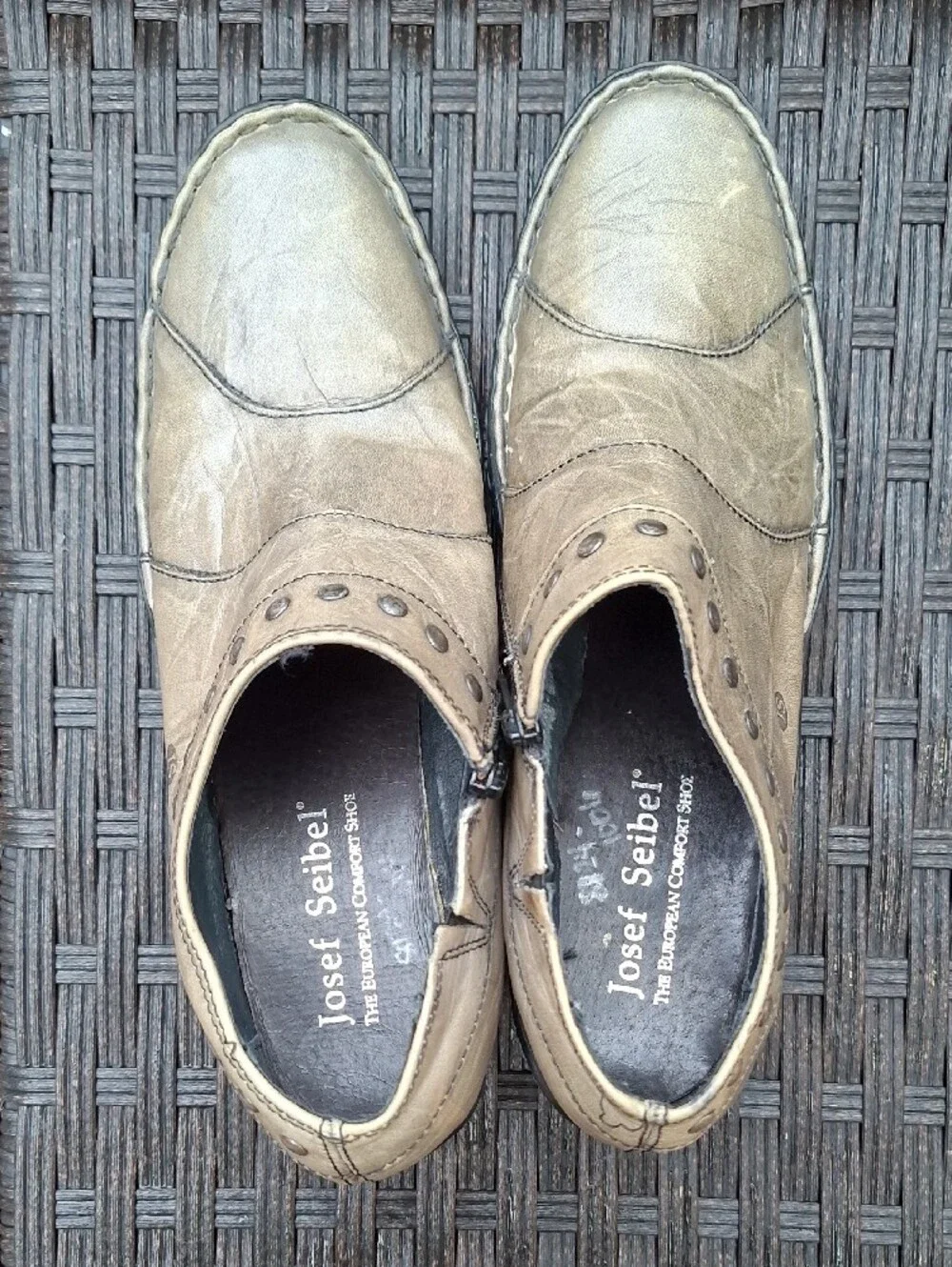 Josef Seibel Pewter Grey Ankle Booties Sz 41